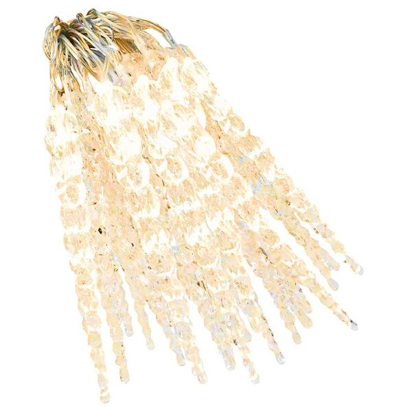 vidaXL Guirlande lumineuse &agrave; gla&ccedil;ons de No&euml;l 40 pcs Blanc Acrylique