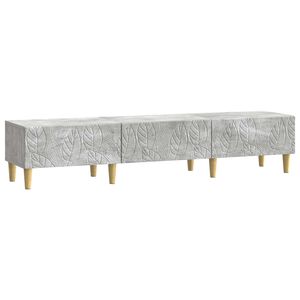 vidaXL Meuble TV 147 x 34,5 x 30 cm Gris b&eacute;ton Bois d'ing&eacute;nierie