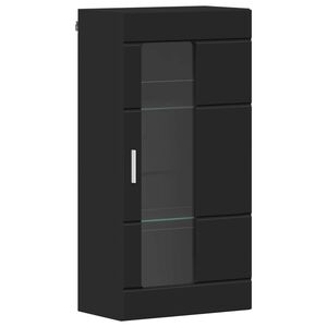 vidaXL Cabinet en Bois Noir 50 x 29 x 100 cm Bois d'ing&eacute;nierie