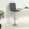 vidaXL Tabouret de bar Gris fonc&eacute; Tissu