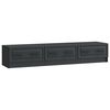 vidaXL Meuble TV avec tiroir Noir 147 x 34,5 x 27 cm Bois d'ing&eacute;nierie