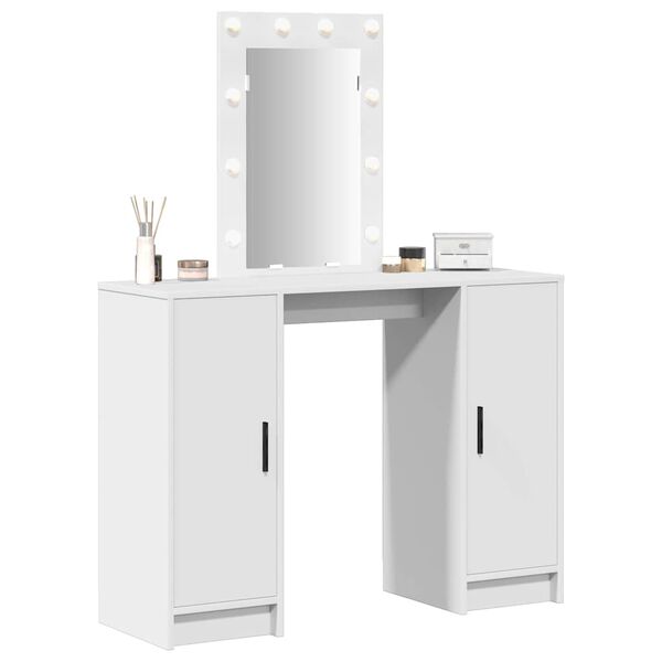 vidaXL Table de Toilette Blanc 102 x 33 x 135 cm Bois d'ingénierie
