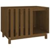 vidaXL Niche pour chien Marron miel 90x60x67 cm Bois de pin massif
