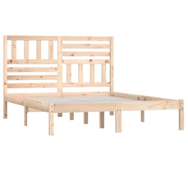 vidaXL Cadre de lit sans matelas 120x190 cm bois de pin massif
