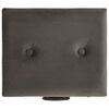 vidaXL Tabouret de rangement 40 cm Gris Velours