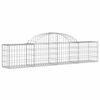 vidaXL Paniers &agrave; gabions arqu&eacute;s 13 pcs 200x30x40/60 cm Fer galvanis&eacute;