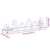 vidaXL Support de vélo au sol autoportant pour 6 vélos acier galvanisé