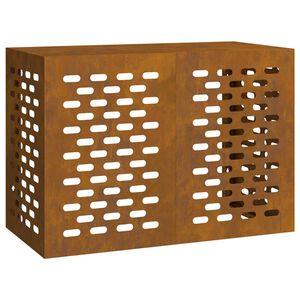 vidaXL Housse de climatiseur Rouill&eacute; 100 x 50 x 70 cm Acier Corten
