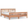 vidaXL Cadre de lit Bois de teck massif 160x200 cm