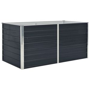 vidaXL Jardini&egrave;re 160 x 80 x 45 cm Acier galvanis&eacute; Anthracite