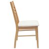 vidaXL Chaises de salle &agrave; manger 2 pcs Naturel 43 x 54 x 89 cm