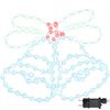 vidaXL Cloche de No&euml;l 144 LED Multicolore 57 x 47,5 cm PVC