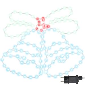 vidaXL Cloche de No&euml;l 144 LED Multicolore 57 x 47,5 cm PVC