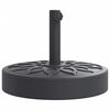 vidaXL Base de parasol pour m&acirc;ts &Oslash;38 / 48 mm 25 kg rond