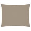 vidaXL Voile de parasol tissu oxford rectangulaire 4x5 m taupe