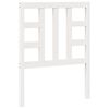 vidaXL T&ecirc;te de lit Blanc 81x4x100 cm Bois massif de pin
