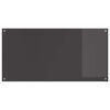 vidaXL Protection de cuisine 2 pcs Gris foncé 120 x 60 cm verre trempé