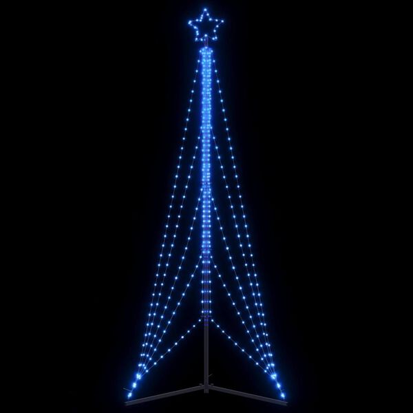 vidaXL Sapin de Noël à LED 525 LED bleu 302 cm