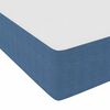 vidaXL Cadre de lit avec matelas Bleu 140 x 190 cm tissu