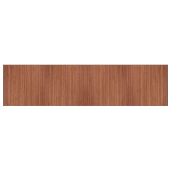 vidaXL Tapis rectangulaire marron 100x400 cm bambou
