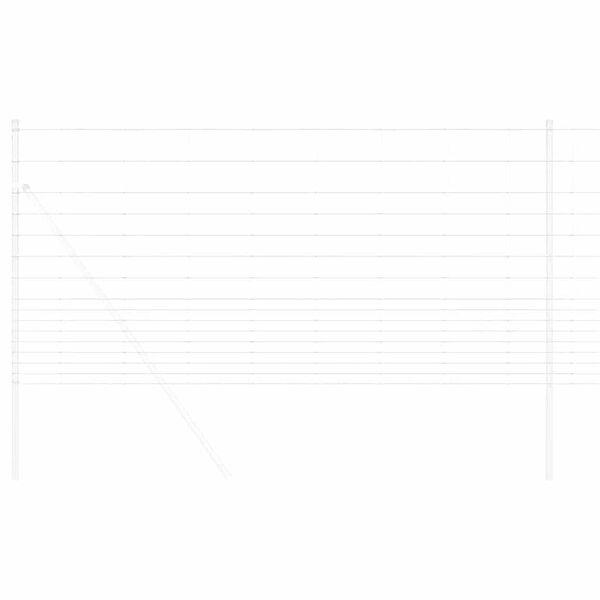 vidaXL Clôture de prairie Argenté 50 x 1,2 m Acier galvanisé