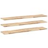 vidaXL &Eacute;tag&egrave;res flottantes 3 pcs 120x30x2 cm acacia massif non trait&eacute;