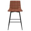 vidaXL Tabourets de bar lot de 2 marron clair similicuir