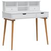 vidaXL Ensemble de Coiffeuse FAUSKE 2 pcs Blanc 100 x 50 x 103,5 cm