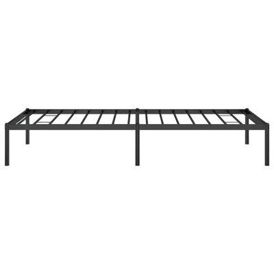 vidaXL Cadre de lit métal sans matelas noir 90x190 cm