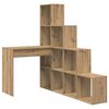 vidaXL Bureau d'angle Ch&ecirc;ne artisanal Bois d'ing&eacute;nierie