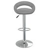 vidaXL Tabourets de bar lot de 2 gris similicuir