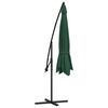 vidaXL Parasol de jardin en porte-&agrave;-faux 3,5 m vert