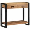 vidaXL Table console Marron 90 x 33 x 75 cm Bois d'Acacia Massif