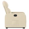 vidaXL Fauteuil inclinable Cr&egrave;me Tissu
