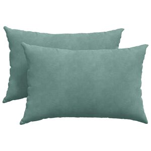 vidaXL Coussins de canap&eacute; 2 pcs Vert Mer 60 x 40 cm