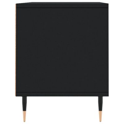 vidaXL Meuble TV noir 100x34,5x44,5 cm bois d'ingénierie