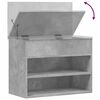 vidaXL Banc &agrave; chaussures Gris b&eacute;ton 60x30x45 cm Bois d&rsquo;ing&eacute;nierie