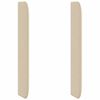 vidaXL Oreille de t&ecirc;te de lit Cr&egrave;me tissu