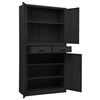 vidaXL Armoire de bureau Anthracite 90x40x180 cm Acier