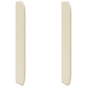 vidaXL Oreille de t&ecirc;te de lit Cr&egrave;me 80 x 16 x 4 cm PVC