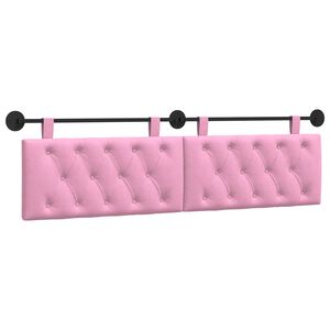 vidaXL T&ecirc;te de lit suspendue Rose Tissu