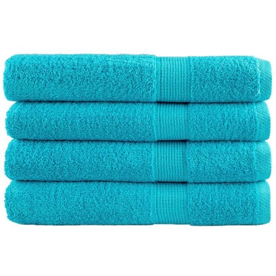 vidaXL Serviettes de qualité supérieure SOLUND 4 pcs turquoise