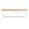 vidaXL Table basse Blanc 110 x 60 x 40 cm MDF