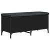 vidaXL Banc de rangement noir 102x42x45 cm bois d'ing&eacute;nierie