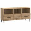 vidaXL Meuble TV Ch&ecirc;ne artisanal 102 x 34,5 x 50 cm Bois d'ing&eacute;nierie