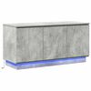 vidaXL Meuble TV Gris béton 100 x 38 x 49 cm Bois d'ingénierie