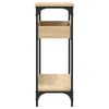 vidaXL Table console avec étagère Chêne Sonoma 100 x 29 x 75 cm Bois d'ingénierie
