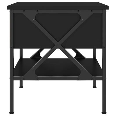 vidaXL Table de chevet noir 40x42x45 cm bois d’ingénierie