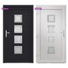 vidaXL Porte d'entr&eacute;e anthracite 98x208 cm PVC