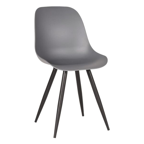LABEL51 Chaises &agrave; manger lot de 2 Monza 46x54x88 cm anthracite
